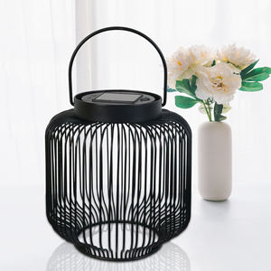 Abat-jour en rotin/bambou noir, forme cylindrique, 1 pièce, meilleur prix - Product Image 1