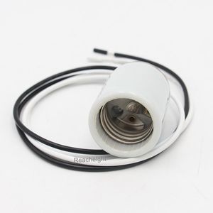 Đui Đèn Sứ Đế Trung Bình E26 Màu Trắng Với Dây Dẫn 24 Inch Và Đui Đèn Sứ Tráng Men 200 Độ - Product Image 3