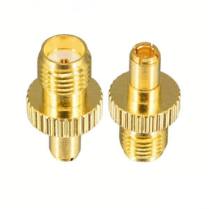<span class=keywords><strong>Adaptateur</strong></span> coaxial RF plaqué or en laiton, connecteur <span class=keywords><strong>femelle</strong></span> SMA vers prise mâle TS9 droite - Product Image 1