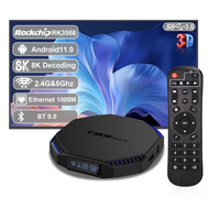 Boîtier TV intelligent Android T95 Plus Rk3566 le moins cher, 8 Go de RAM, 128 Go de ROM, Android 11, lecteur multimédia, Wifi double bande 2,4G 5G, 8K, décodeur T95plus