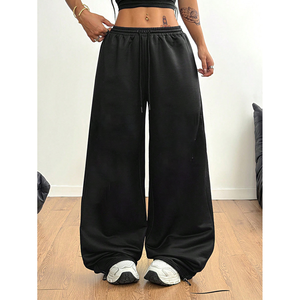 กางเกงลำลองทรงบานสำหรับผู้หญิงสไตล์เรียบง่ายและสง่างาม - Product Image 1