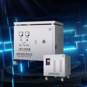 Transformateur triphasé à isolation sèche 3kVA-200kVA à enroulement en aluminium et cuivre, haute efficacité 98%, élévateur/abaisseur de tension, certifié CE - Product Image 3