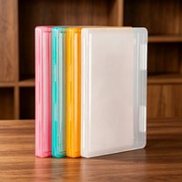 Caja de Archivo A4 Minimalista con Logotipo Personalizado de Alta Calidad, Carpeta de Documentos, Organizador de Facturas de Plástico Transparente, Suministros de Oficina y Estudiantiles