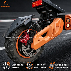 Trottinettes électriques pliables tout-terrain Kugoo G4 MAX 75 km/h pour adultes, autonomie de 78 km, grande taille, pneus larges tout-terrain de 11 pouces, trottinette électrique pliable - Product Image 3