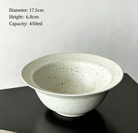 Bol en céramique à large rebord, bol vintage en poterie rustique en forme de chapeau de paille, bol de service pour salade, pâtes, petit-déjeuner, céréales, dessert, vaisselle de cuisine