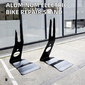 Metal Steel Single-Side <b>Bracket</b> Powder Coated <b>Black</b> Custom Size for Electric Bike Repair Stand 3mm/2mm/5mm Thickness Options - Product Image 2