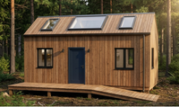 Villa préfabriquée de luxe à triple paroi isolée pour chalet alpin européen Airbnb avec structure en acier galvanisé antirouille