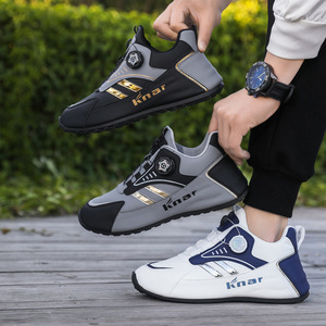 Chaussures de basket-ball pour hommes, tige en PU de haute qualité, semelle en caoutchouc, doublure en coton, pour toutes les saisons - Product Image 4