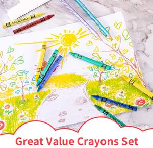 أقلام تلوين شمعية غير سامة من كرايون كينج، 250 مجموعة من 4 عبوات، للأطفال والمدارس والحفلات وأعياد الميلاد والمطاعم، هدايا تلوين للمعلمين والطلاب - Product Image 5