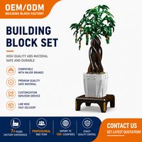 Mould King 10063S Kit de Bloques de Construcción Bonsái Árbol del Dinero, Adorno Floral en Maceta, Decoración DIY para Sala de Estar y Entrada/Escritorio