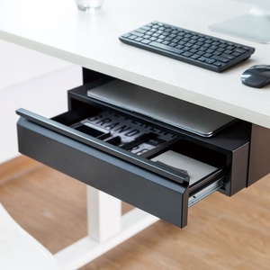 Steel Office Accessories Organizer Storage Box Space-Saving Under Sit Stand Organizer Tray <strong>Desk</strong> <strong>Drawer</strong> <strong>With</strong> Shelf - Product Image 1