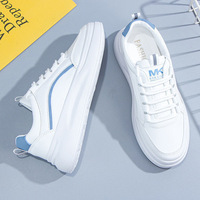 Mode Court Sneakers Pas Cher Blanc Chaussures De Sport Marche Style Vulcaniser Chaussures Pour Femmes En Plein Air En Gros Blanc Filles Campus Chaussures