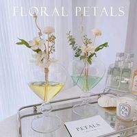 Diffuseur d'aromathérapie en verre transparent en forme de cœur, pot-pourri, désodorisant d'ambiance sans flamme, éliminateur d'odeurs pour salle de bain