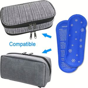 Paquete de Gel Frío/Caliente Portátil y Flexible, Mini Bolsas de Hielo Personalizadas para Diabéticos, Estuche Refrigerante para Insulina EVA - Product Image 5