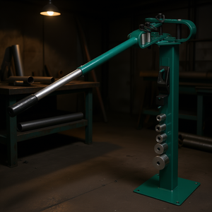 Cintreuse de tubes métalliques sur pied, 7 matrices, 5/8 po d'épaisseur, qualité industrielle, avec poignée télescopique pour la fabrication de structures métalliques - Product Image 2