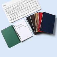 Carnet de notes A6 en spirale, couverture rigide en kraft multicolore, pages lignées, mini carnet à spirale pour la vente en gros