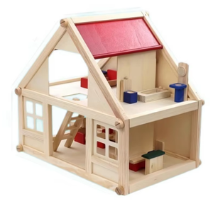 บ้านของเล่นไม้สำหรับเด็กบ้านตุ๊กตา<span class=keywords><strong>สอง</strong></span><span class=keywords><strong>ชั้น</strong></span>แบบ DIY บ้านตุ๊กตาวิลล่าขนาดเล็กพร้อมชุดเฟอร์นิเจอร์ขนาดเล็ก - Product Image 5