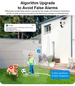 Caméra IP Wi-Fi AOV 4MP 10X avec détection humaine et suivi IA, vision nocturne, faible consommation, caméra de surveillance CCTV Icsee 4G solaire pour la maison - Product Image 5