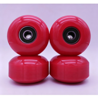 Roues de skateboard en PU 52x32mm 95A pour street trick, roues de double kickboard avec roulements ABEC9 préinstallés, lot de 4 pièces, vente en gros