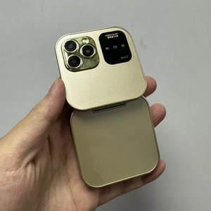 هاتف محمول I16 Pro قابل للطي بغطاء للسيدات، شاشة 1.77 بوصة، شريحتين، مشغل MP3، صوت سحري، مصباح يدوي، اتصال سريع، هاتف خلوي بتصميم صدفي لكبار السن - Product Image 5