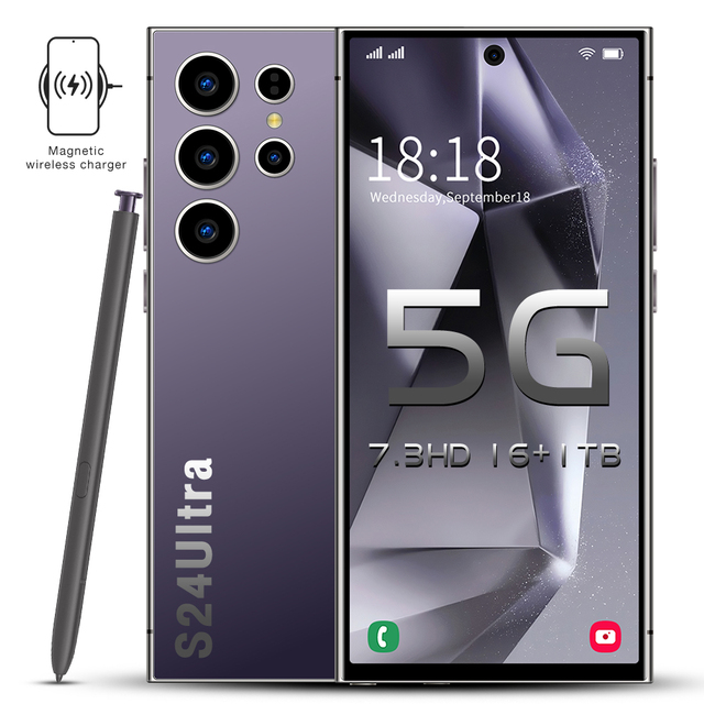 2024 Original S24 Ultra 5g Ai Cell Phone Stylus Ai 16gb+1tb 7.3inch Screen Dual Sim Wireless Charger Mobile Phonesmate60