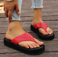 Nouveauté 2025 Sandales d'Été pour Femmes à Semelle Épaisse, Tongs de Mode à Semelle Souple, Grandes Tailles, Pantoufles d'Automne avec Design Unique à Pointe
