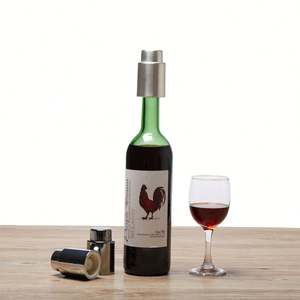 Vacare Bouchon à vin écologique en acier inoxydable 304 de haute qualité de haute qualité Logo personnalisable sous vide Accessoire pour verres - Product Image 1
