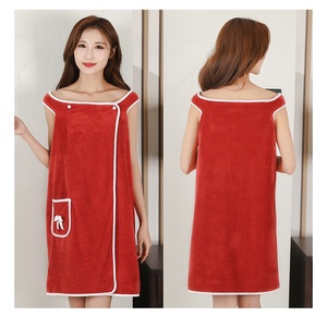 2026 Women Wearable Long Flannel <b>Bathrobe</b> <b>Towel</b> Thick Night Fleece Bath Robe - Product Image 2