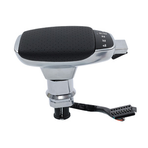 Universal Car Gear <b>Shift</b> <b>Knob</b> Led Aluminum Alloy Ergonomic Perforated Leather Automatic Transmission Universal Fit - Product Image 1