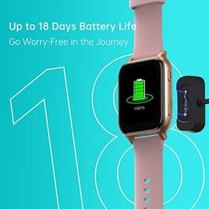 UMIDIGI <span class=keywords><strong>Uwatch</strong></span> 5Sスマートウォッチ男性用女性用1.7 \ "タッチスクリーン5ATM耐水性SpO2酸素飽和心拍数 - Product Image 2