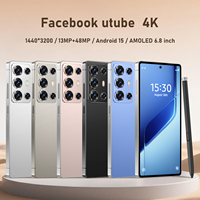 Teléfono Inteligente C25Ultra 5G con Pantalla HD de 6.8 Pulgadas, Android 15, Ocho Núcleos, 12 GB + 512 GB de Almacenamiento, Reconocimiento Facial, Doble SIM, Doble Modo de Espera, 6000 mAh