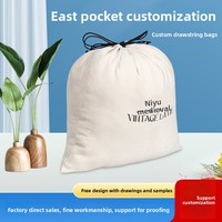 Sac à poussière en toile personnalisé style vintage pour femme, avec cordon de serrage, pochette de rangement publicitaire, logo imprimé, vente en gros, MOQ 200 pièces, direct usine