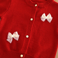 Herbst-Winter Prinzessinnen-Outfit für Kleine Mädchen: Strickjacke und Karierter Plisseerock Zweiteiliges Set für Alltag und Partys