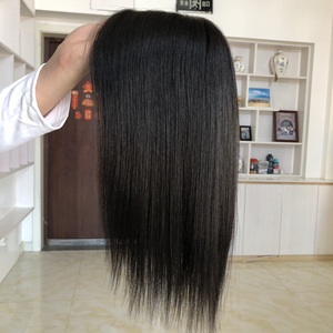 พร้อมส่งท็อปเปอร์ผมแท้สีดำธรรมชาติขนาด 6"x6.5" สำหรับผู้หญิง แบบคลิปติด ฐานไหม ท็อปเปอร์ผมแท้สำหรับผู้หญิง - Product Image 2