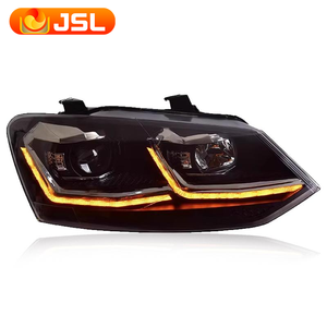 Faro a LED Adatto per <span class=keywords><strong>Volkswagen</strong></span> <span class=keywords><strong>Polo</strong></span> con Lente Proiettore 2009-2016 Vento Segnale Dinamico Faro DRL Ricambi Auto Luce per Auto - Product Image 3