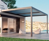 Auvents extérieures opérables de haute qualité Pergola de toit Paroi verticale Pare-soleil à persiennes en aluminium Auvent de pergola