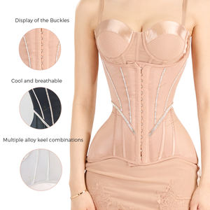 Marque privée personnalisée Corset en acier osseux contrôle abdominal femmes corps mince façonner Latex taille formateur brûleur de graisse Faja Shapewear - Product Image 3