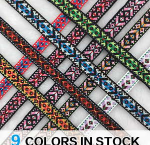 Vintage <span class=keywords><strong>12mm</strong></span> 100% <span class=keywords><strong>Polyester</strong></span> jacquard Ribbon thanh lịch <span class=keywords><strong>Webbing</strong></span> cho may và crafting - Product Image 3