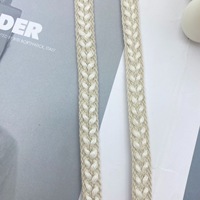 Automne et hiver 1cm nouveau Style Designer brodé tresse dentelle bricolage pour vêtements manchette jupe chapeau bord accessoires décoration