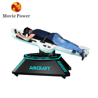 9D Vr Flight Simulator Virtual Reatily Máquina de juegos de salón recreativo Máquina DE JUEGOS DE INTERIOR 720 Flip VR 360 Simulador