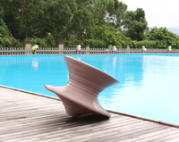 Chaise à bascule durable en FRP, tabouret moderne pour l'extérieur et l'intérieur, salon, salle à manger, meubles de salon, siège rotatif élégant et fonctionnel