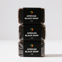 Savon noir africain biologique fait à la main nettoyant hydratant naturel pour les peaux sensibles sujettes à l'acné barre de corps visage