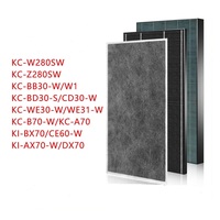 Filter HEPA Filter Karbon Kompatibel untuk Filter Pembersih Udara Sharps untuk Model KC-W380SW/Z280SW/BB60/W200/WG605
