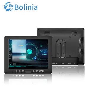Grosir Harga Murah Monitor LCD Mini 8 Inci Bingkai Cangkang Plastik dengan TFT VGA HOMI AV BNC Kabel Input untuk Bisnis Industri