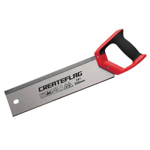 Createflag Juego de caja de ingletes DIY <span class=keywords><strong>con</strong></span> sierra de mano para corte de madera de jardín, personalizable, de acero de alto carbono - Product Image 5