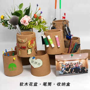 Portalápices de Corcho Redondo con Impresión UV, Decoración de Escritorio, Maceta, Almacenamiento de Papelería, Artículo de Regalo - Product Image 4