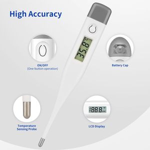 Termómetro Digital de Agua para Lectura Precisa de Temperatura Oral y Axilar, Alerta de Fiebre, Baño para Bebés - Product Image 4