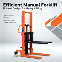 Vente en gros d'usine KEYI, gerbeur manuel hydraulique 1t 2t avec garantie d'un an et roues en nylon pour chariot élévateur