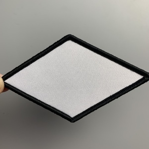 Lá Chắn Vòng Vuông Trắng Trống Các Bản Vá Lỗi Cho Thăng Hoa Twill Vải Satin Vải Có Vòng Miếng Đệm Trống Các Bản Vá Lỗi Cho Mũ - Product Image 6