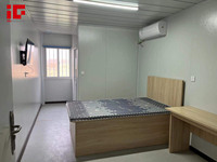 Maison Modulaire Préfabriquée Pliable à Bas Coût en Chine, Hôtel en Conteneurs, Maison Modulaire en Panneaux Sandwich, Appartement Préfabriqué en Conteneur